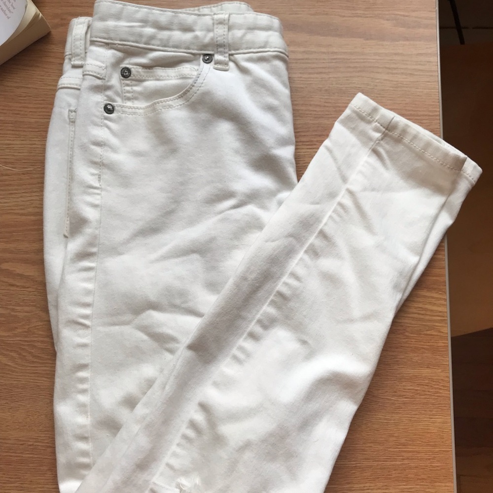 White free people jeans